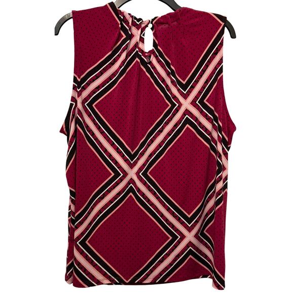 Croft and Barrow Shell Tank Top Raspberry Pink Diamond XL - Picture 4 of 6
